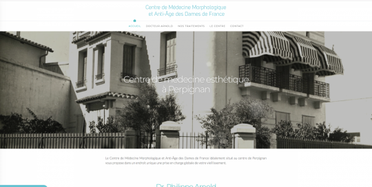 Création site internet à Perpignan dans les Pyrénées Orientales - medecin esthetique 1