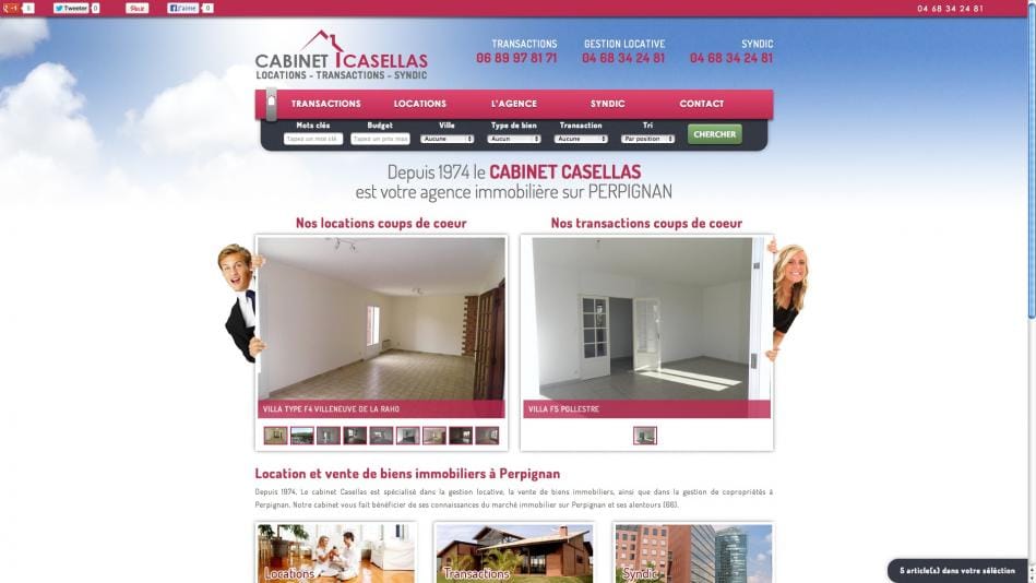 Refonte site internet Cabinet Casellas