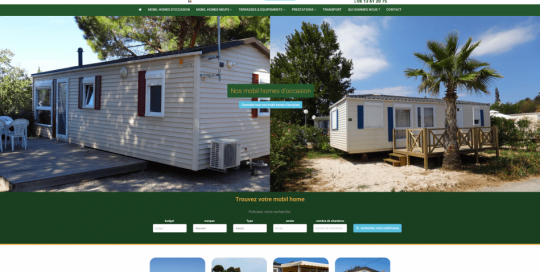 Création site internet à Perpignan dans les Pyrénées Orientales - mobil home