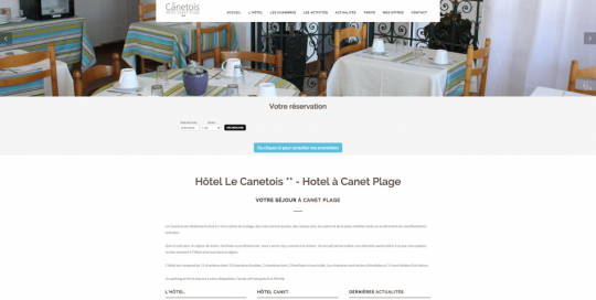 Création site internet à Perpignan dans les Pyrénées Orientales - hotel