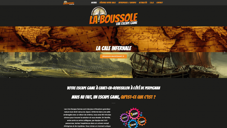 Création site internet à Perpignan dans les Pyrénées Orientales - escape game
