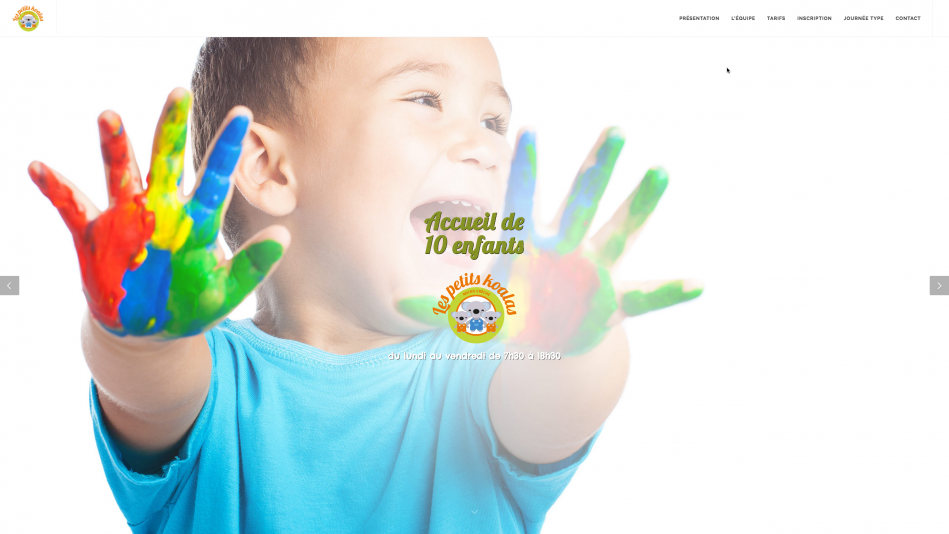 Création de site internet vitrine Creche Perpignan – Les petits koalas