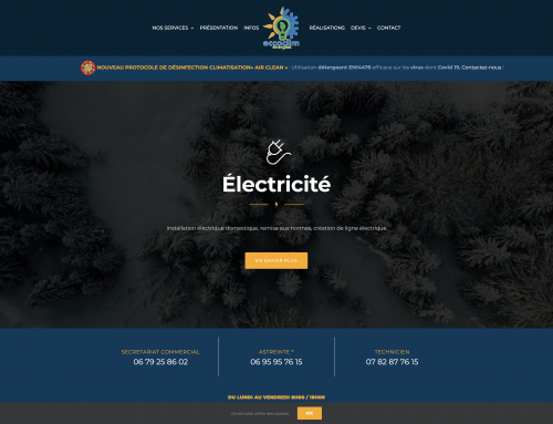 Création de site internet éléctricien à Perpignan : Eccoclim energies