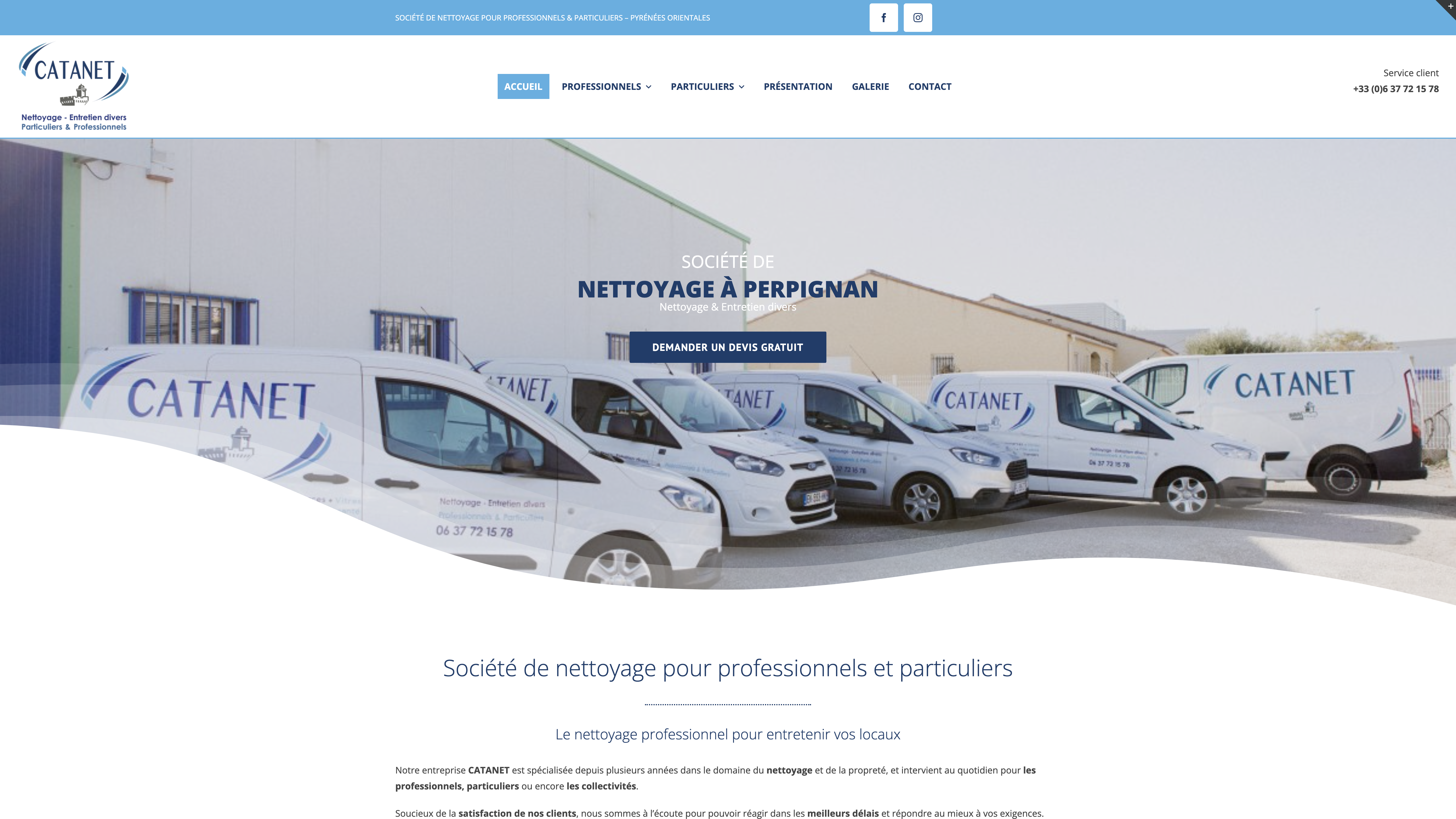 Création de site internet Ménage à Perpignan : Catanet