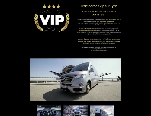Création de site internet Transport à Perpignan : Transport VIP Lyon